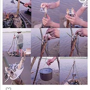 Camping Campfire Cooking / Gear Tripod NIB